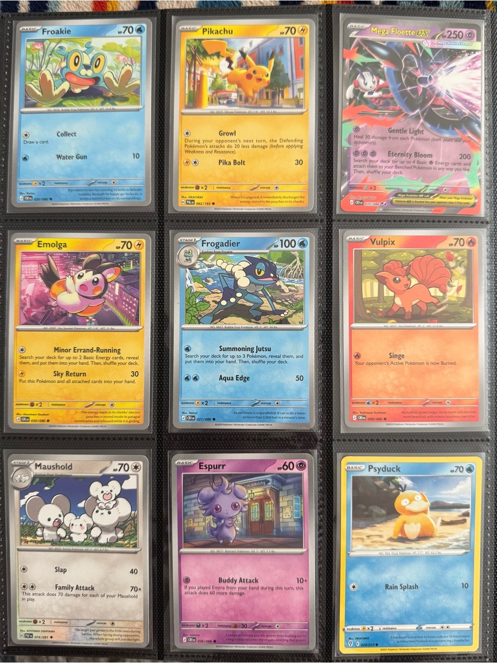 Pokémon 9 Trading Card Lot